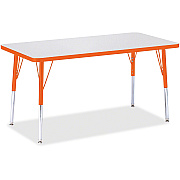 Jonti-Craft Berries Adult Height Color Edge Rectangle Table (6403JCA114)