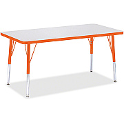 Jonti-Craft Berries Elementary Height Color Edge Rectangle Table (6403JCE114)