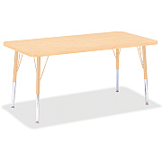 Jonti-Craft Berries Elementary Maple Laminate Rectangle Table (6403JCE251)