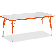 Jonti-Craft Berries Elementary Height Color Edge Rectangle Table (6408JCE114)