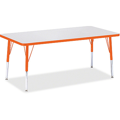 Jonti-Craft Berries Elementary Height Color Edge Rectangle Table (6408JCE114)