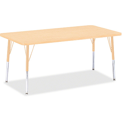 Jonti-Craft Berries Adult Height Maple Top/Edge Rectangle Table (6408JCA251)