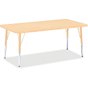 Jonti-Craft Berries Elementary Maple Top/Edge Rectangle Table (6408JCE251)
