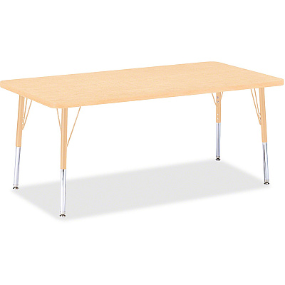 Jonti-Craft Berries Elementary Maple Top/Edge Rectangle Table (6408JCE251)