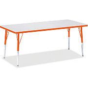 Jonti-Craft Berries Elementary Height Color Edge Rectangle Table (6413JCE114)