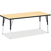 Jonti-Craft Berries Elementary Height Color Top Rectangle Table (6413JCE011)