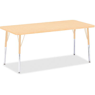 Jonti-Craft Berries Adult Height Maple Top/Edge Rectangle Table (6413JCA251)