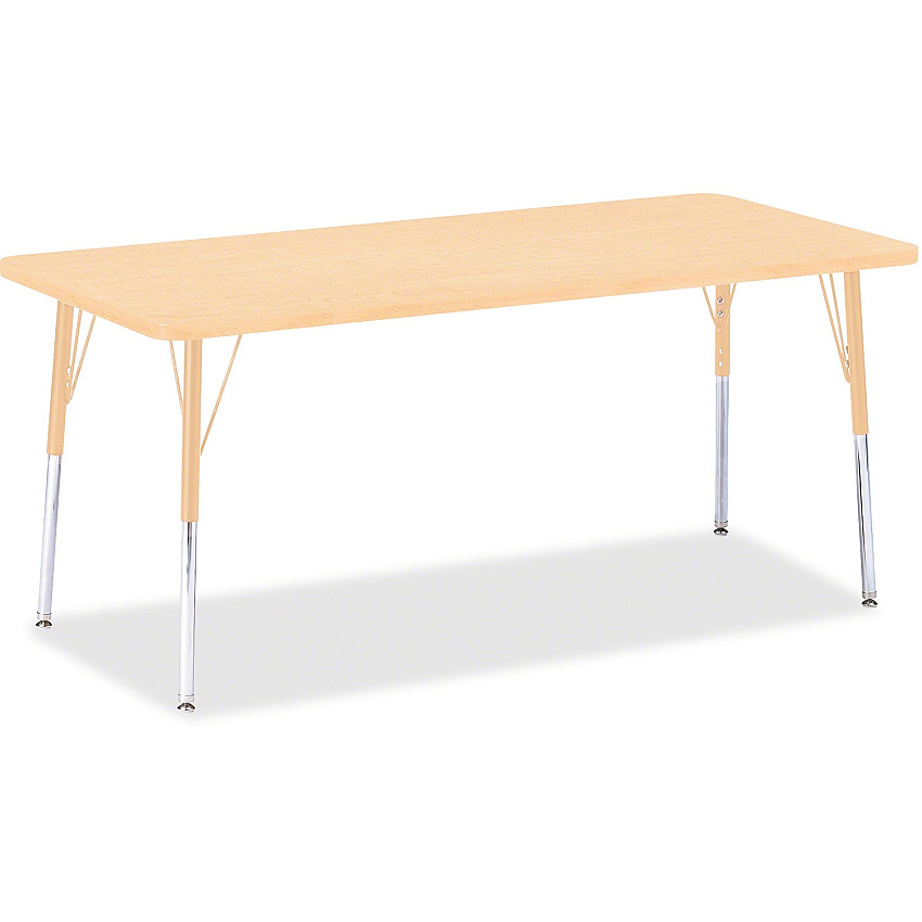 Jonti-Craft Berries Adult Height Maple Top/Edge Rectangle Table (6413JCA251)