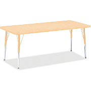 Jonti-Craft Berries Elementary Maple Top/Edge Rectangle Table (6413JCE251)