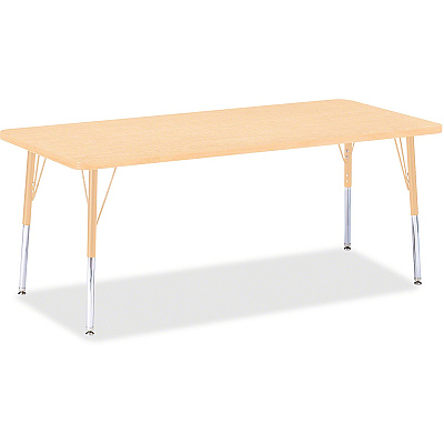 Jonti-Craft Berries Elementary Maple Top/Edge Rectangle Table (6413JCE251)