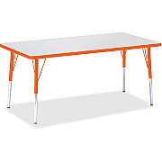 Jonti-Craft Berries Adult Height Color Edge Rectangle Table (6408JCA114)