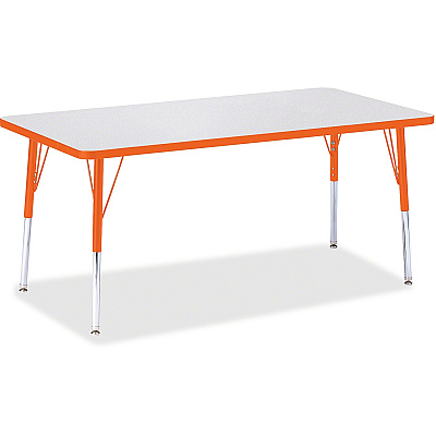 Jonti-Craft Berries Adult Height Color Edge Rectangle Table (6408JCA114)