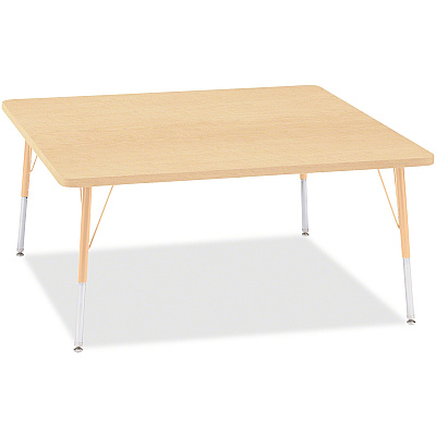 Jonti-Craft Berries Adult Height Maple Top/Edge Square Table (6418JCA251)