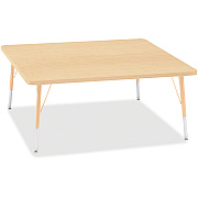 Jonti-Craft Berries Elementary Height Maple Top/Edge Square Table (6418JCE251)