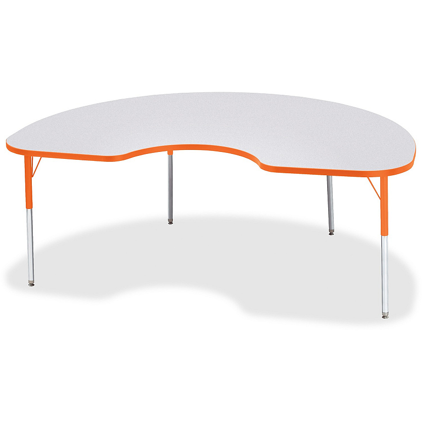 Jonti-Craft Berries Adult Height Prism Color Edge Kidney Table (6423JCA114)
