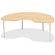 Jonti-Craft Berries Adult Height Maple Top/Edge Kidney Table (6423JCA251)