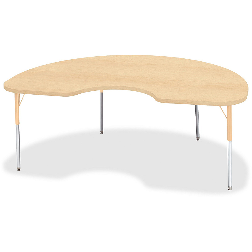 Jonti-Craft Berries Adult Height Maple Top/Edge Kidney Table (6423JCA251)