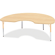 Jonti-Craft Berries Elementary Height Maple Top/Edge Kidney Table (6423JCE251)