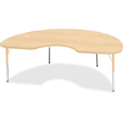 Jonti-Craft Berries Elementary Height Maple Top/Edge Kidney Table (6423JCE251)