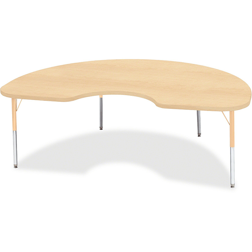 Jonti-Craft Berries Elementary Height Maple Top/Edge Kidney Table (6423JCE251)