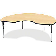 Jonti-Craft Berries Elementary Height Color Top Kidney Table (6423JCE011)