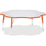 Jonti-Craft Berries Elementary Height Prism Six-Leaf Table (6458JCE114)