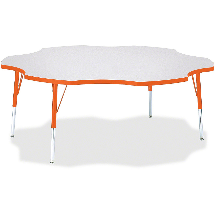 Jonti-Craft Berries Elementary Height Prism Six-Leaf Table (6458JCE114)