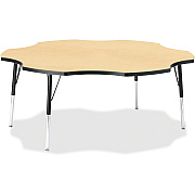 Jonti-Craft Berries Adult Black Edge Six-leaf Table (6458JCA011)