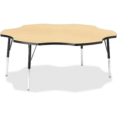 Jonti-Craft Berries Adult Black Edge Six-leaf Table (6458JCA011)