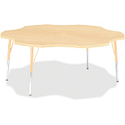 Jonti-Craft Berries Adult Maple Laminate Six-leaf Table (6458JCA251)