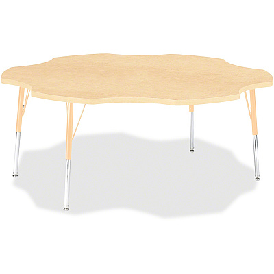 Jonti-Craft Berries Adult Maple Laminate Six-leaf Table (6458JCA251)