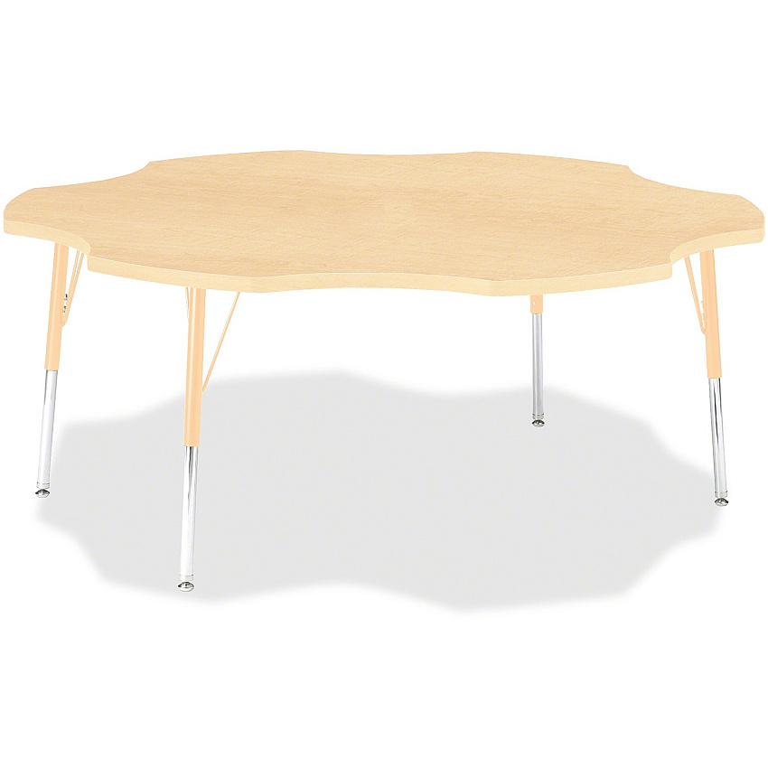 Jonti-Craft Berries Adult Maple Laminate Six-leaf Table (6458JCA251)