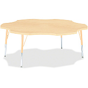 Jonti-Craft Berries Elementary Maple Laminate Six-leaf Table (6458JCE251)