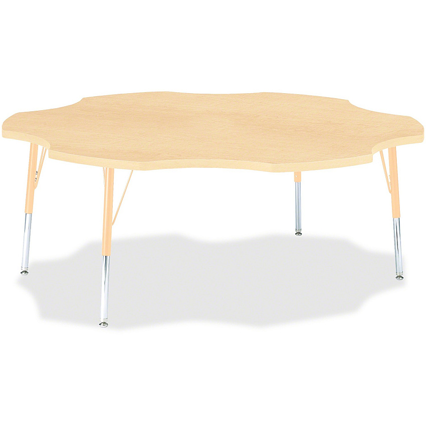 Jonti-Craft Berries Elementary Maple Laminate Six-leaf Table (6458JCE251)