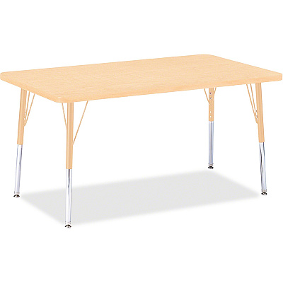 Jonti-Craft Berries Adult Height Maple Top/Edge Rectangle Table (6473JCA251)