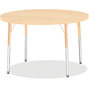 Jonti-Craft Berries Adult Height Maple Top/Edge Round Table (6468JCA251)