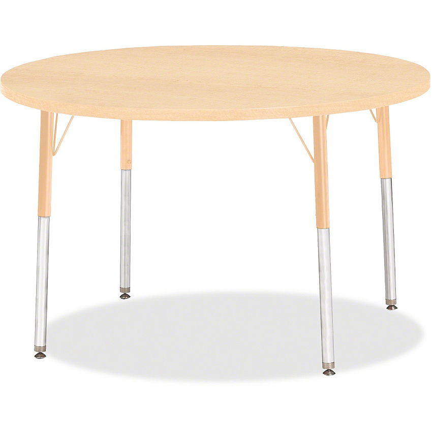 Jonti-Craft Berries Adult Height Maple Top/Edge Round Table (6468JCA251)
