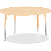 Jonti-Craft Berries Elementary Height. Maple Top/Edge Round Table (6468JCE251)