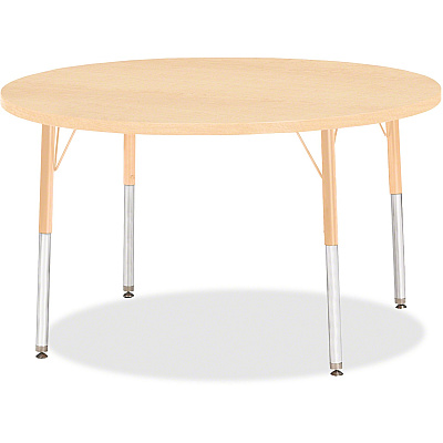 Jonti-Craft Berries Elementary Height. Maple Top/Edge Round Table (6468JCE251)