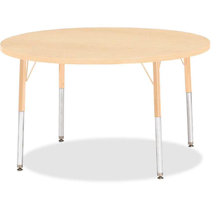 Jonti-Craft Berries Elementary Height. Maple Top/Edge Round Table (6468JCE251)
