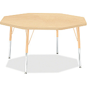 Jonti-Craft Berries Elementary Height Maple Top/Edge Octagon Table (6428JCE251)