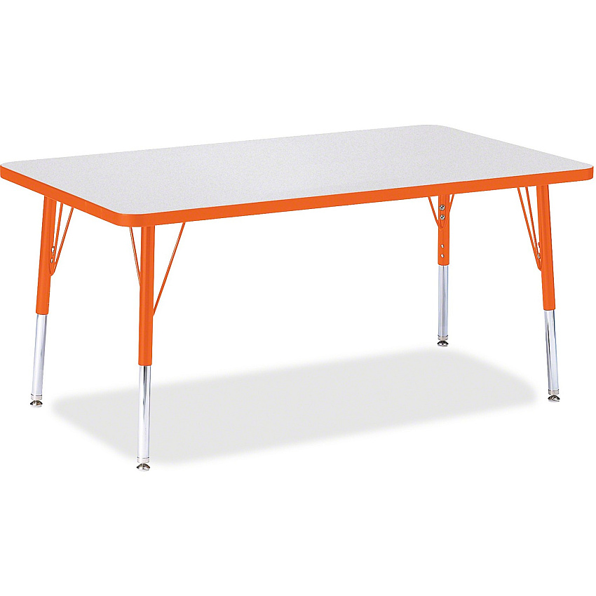 Jonti-Craft Berries Elementary Height Color Edge Rectangle Table (6473JCE114)