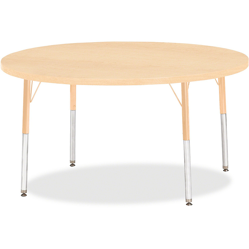 Jonti-Craft Berries Adult Height Maple Top/Edge Round Table (6433JCA251)