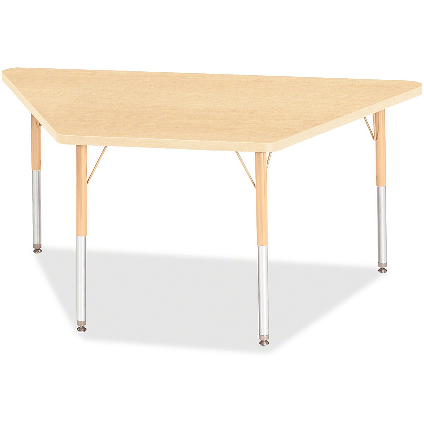 Jonti-Craft Berries Adult-Size Maple Prism Trapezoid Table (6443JCA251)