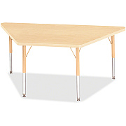 Jonti-Craft Berries Maple Top Elementary Height Trapezoid Table (6443JCE251)