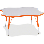 Jonti-Craft Berries Elementary Height Prism Four-Leaf Table (6453JCE114)