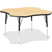 Jonti-Craft Berries Elementary Black Edge Four-leaf Table (6453JCE011)