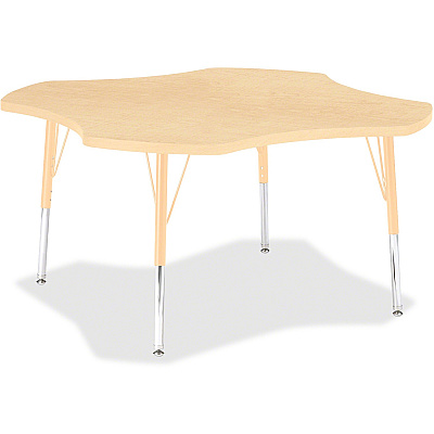 Jonti-Craft Berries Elementary Maple Laminate Four-leaf Table (6453JCE251)