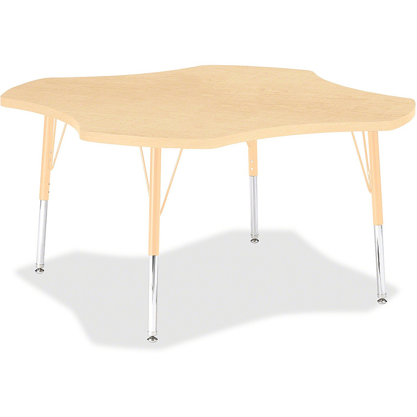 Jonti-Craft Berries Elementary Maple Laminate Four-leaf Table (6453JCE251)