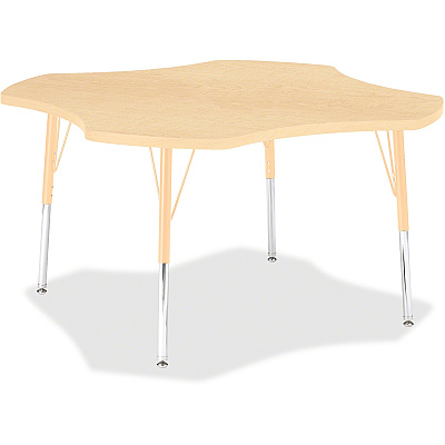 Jonti-Craft Berries Adult Maple Laminate Four-leaf Table (6453JCA251)